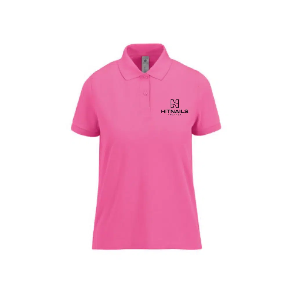 Women's Pink Polo - M