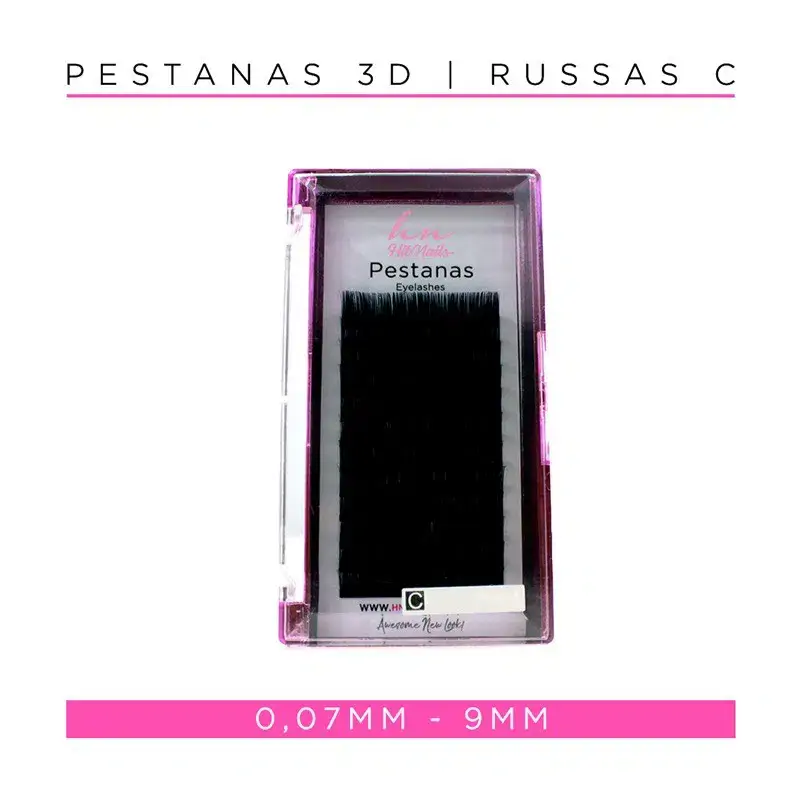 Cils 3D/Russes C 0,07mm 9mm