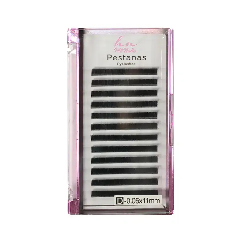 Cils 3D/Russes D 0,05mm x 11mm en Boîte 12 rangées