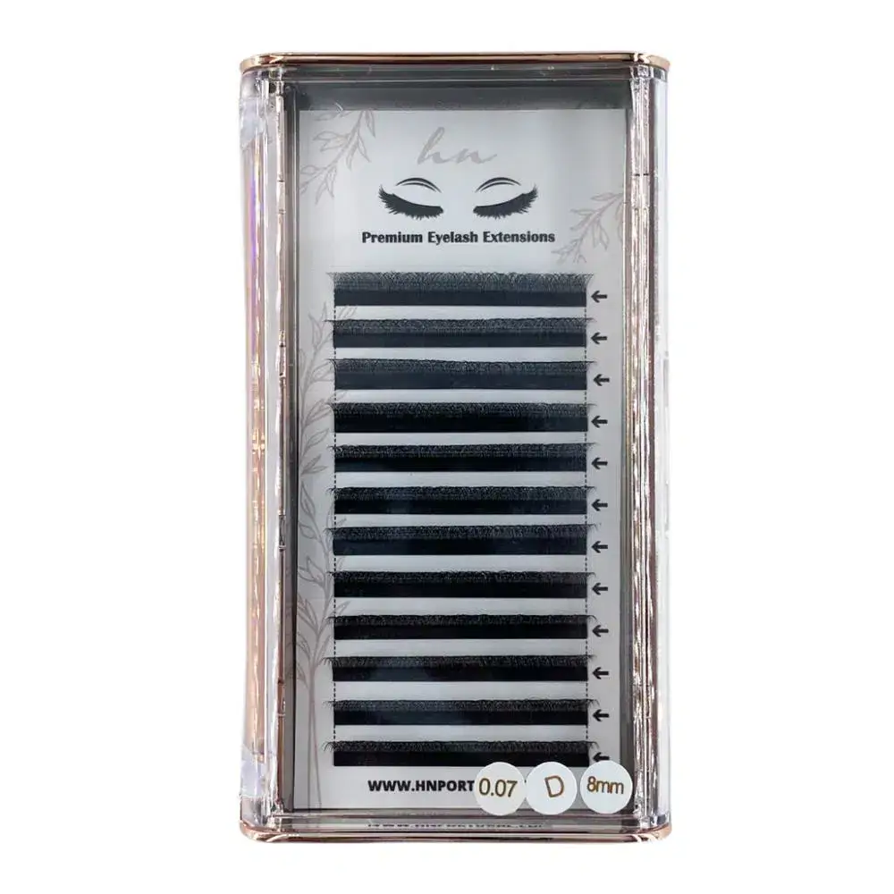 Cils 3D/Russes D 0,07mm 8mm - Type W