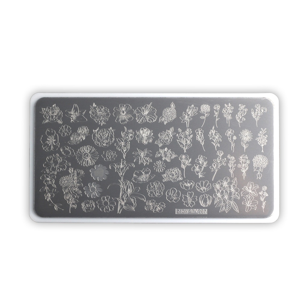 Plaque de Stamping Floral 03