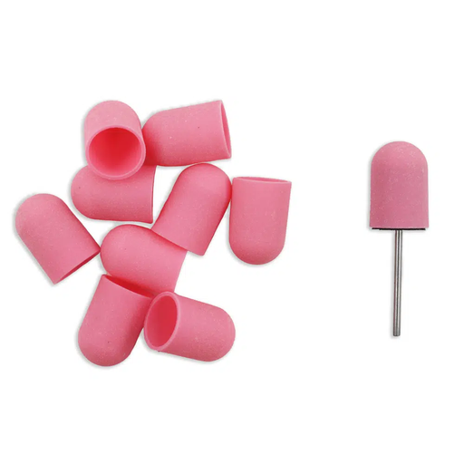 [U.B.037] 16mm Pink Sanding cap #180 10un. + 1 mandril