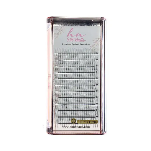 [P.3D.009] Cils 3D/Russes C 0,07 x 11mm en éventail