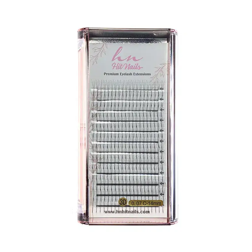 [P.3D.010] Cils 3D/Russes C 0,07 x 14mm en éventail