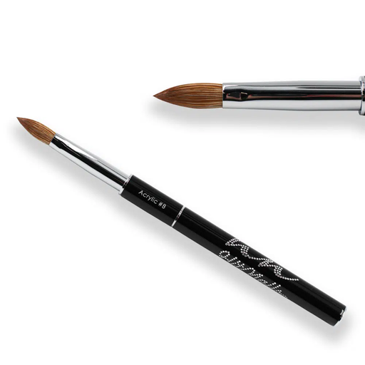 [U.P.014] Pinceau Acrylique Kolinsky #8 avec Capuchon