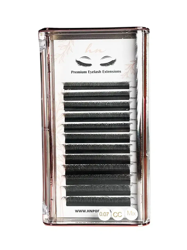 [P.VE.005] Cils 3D/Russes CC 0,07mm Mix (7 a 13mm) - Type W