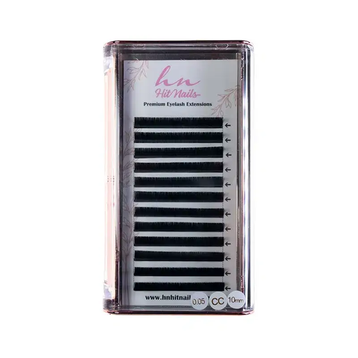 [P.3D.019] Cils 3D/Russes CC 0,05mm x 10mm en Boîte 12 Rangées