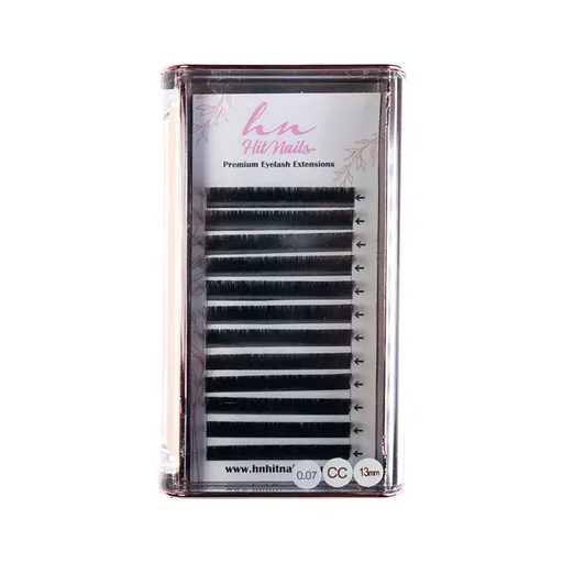 [P.3D.026] Cils 3D/Russes CC 0,07mm x 13mm en Boîte 12 Rangées