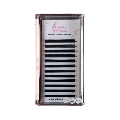 [P.3D.023] Cils 3D/Russes CC 0,07mm x 9mm en Boîte 12 Rangées