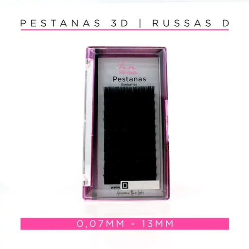[P.3D.040] Cils 3D/Russes D 0,07mm 13mm