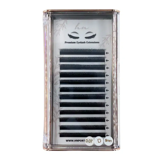 [P.VE.006] Cils 3D/Russes D 0,07mm 8mm - Type W