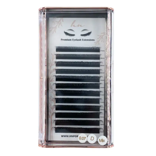 [P.VE.011] Cils 3D/Russes D 0,07mm Mix (7 a 13mm) - Type W